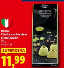 Lidl Deluxe Ciastka z nadzieniem pistacjowym oferta