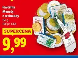 Lidl Favorina Monety z czekolady oferta