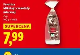 Lidl Favorina Mikołaj z czekolady mlecznej oferta