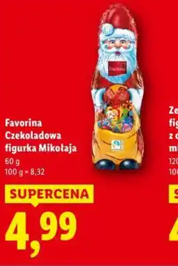 Lidl Favorina Czekoladowa figurka Mikołaja oferta