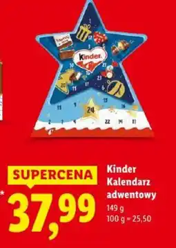 Lidl Kinder Kalendarz adwentowy oferta