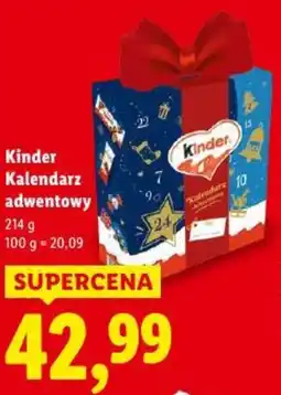 Lidl Kinder Kalendarz adwentowy oferta