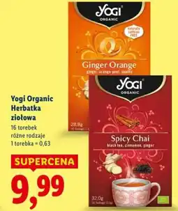 Lidl Yogi Organic Herbatka ziołowa oferta