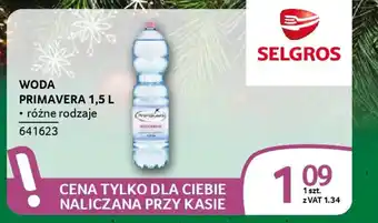 Selgros Woda primavera oferta