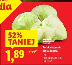 Lidl Polska kapusta biała, luzem Lidl oferta