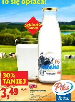 Lidl Mleko świeże od rolnika Pilos oferta