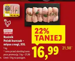 Lidl Rzeźnik polski kurczak - mięso z nogi, XXL Lidl oferta