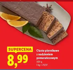Lidl Ciasto piernikowe z nadzieniem pomarańczowym Lidl oferta