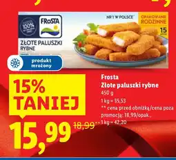Lidl Złote paluszki rybne Frosta oferta