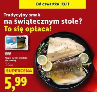 Karp ze Stawów Milickich, płat ze skórą Lidl