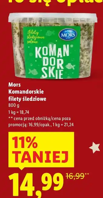 Filety śledziowe komandorskie Mors