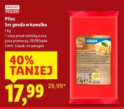Lidl Ser gouda w kawałku Pilos oferta