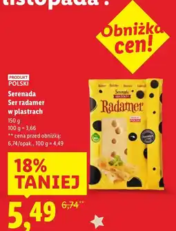 Lidl Ser radamer Serenada w plastrach oferta