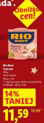 Lidl Tuńczyk Rio Mare oferta