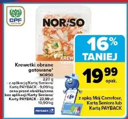 Carrefour Market Krewetki obrane gotowane Norso oferta