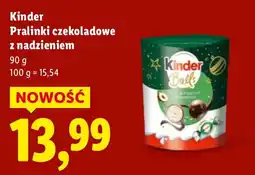 Lidl Czekolada Kinder Pralinki czekoladowe z nadzieniem oferta