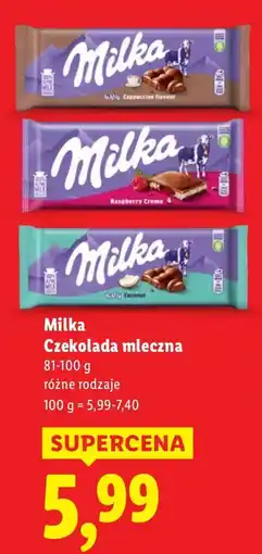 Lidl Czekolada Milka Czekolada mleczna oferta