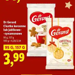 Lidl Ciastka Dr Gerard Ciastka korzenne cool lub jabłkowo-cynamonowe lub christmas baulle oferta
