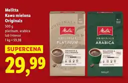 Lidl Kawa mielona Melitta Originals platinum, arabica lub intense oferta