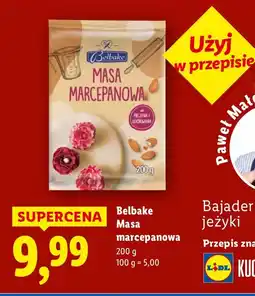 Lidl Masa marcepanowa Belbake oferta