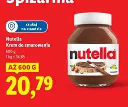 Lidl Krem do smarowania Nutella oferta