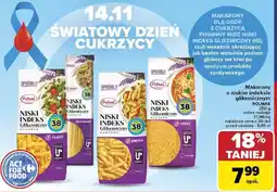 Carrefour Makaron o niskim indeksie glikemicznym POLMAK różne rodzaje oferta