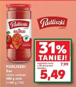 Kaufland PUDLISZKI Sos różne rodzaje 480 g słoik oferta
