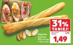 Kaufland Bagietka pszenna 220 g sztuka oferta