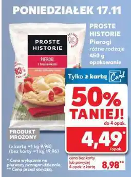 Kaufland PROSTE HISTORIE Pierogi oferta