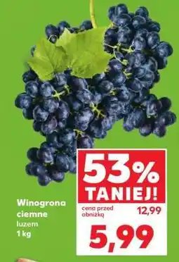 Kaufland Winogrona ciemne, luzem 1 kg oferta