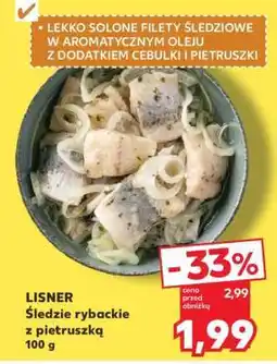 Kaufland LISNER Śledzie rybackie z pietruszką 100 g oferta