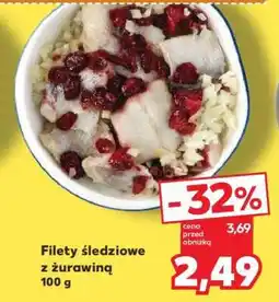 Kaufland Filety śledziowe z żurawiną oferta