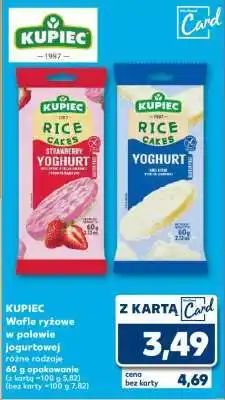 Kaufland KUPIEC Wafle ryżowe w polewie jogurtowej różne rodzaje oferta