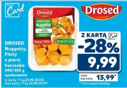 Kaufland DROSED Nuggetsy, Filety z piersi kurczaka 400/350 g opakowanie oferta