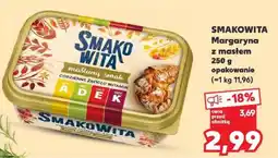 Kaufland SMAKOWITA Margaryna z masłem 250 g opakowanie oferta