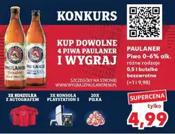 Kaufland PAULANER Piwo 0-6% alk. różne rodzaje 0,5 l butelka bezzwrotna oferta