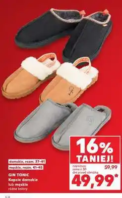 Kaufland GIN TONIC Kapcie damskie lub męskie oferta