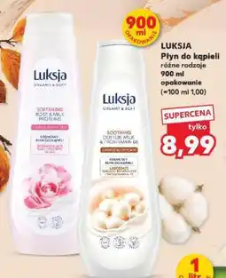 Kaufland LUKSJA Płyn do kąpieli różne rodzaje 900 ml opakowanie oferta