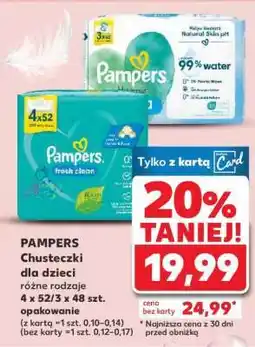 Kaufland PAMPERS Chusteczki dla dzieci oferta