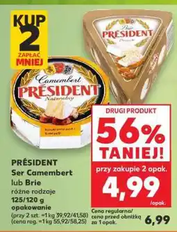 Kaufland PRÉSIDENT Ser Camembert lub Brie oferta