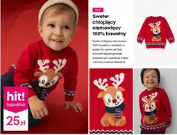 Pepco Sweter chłopięcy niemowlęcy 100% bawełny oferta