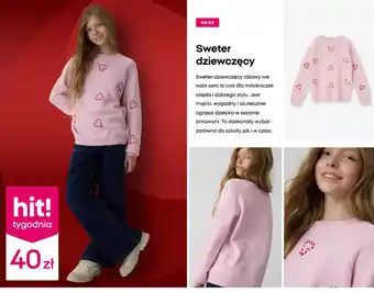 Sweter dziewczęcy