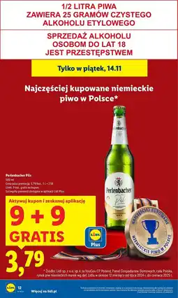 Lidl Piwo Perlenbacher Pils oferta