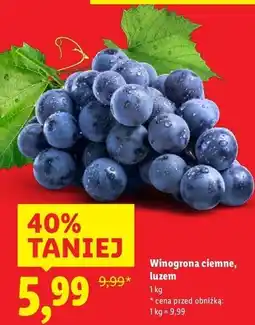 Lidl Winogrona ciemne oferta