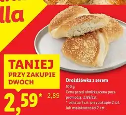 Lidl Droźdżówka z serem oferta