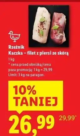 Lidl Filet z piersi kaczki oferta