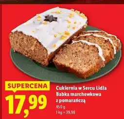 Lidl Babka marchewkowa Cukiernia Lidla oferta