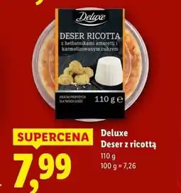 Lidl Deser ricotta z herbatnikami Deluxe (Schwarz) oferta