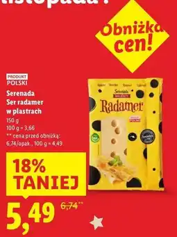 Lidl Ser radamer w plastrach Serenada oferta