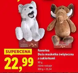 Lidl Maskotka świąteczna z cukierkami Favorina oferta